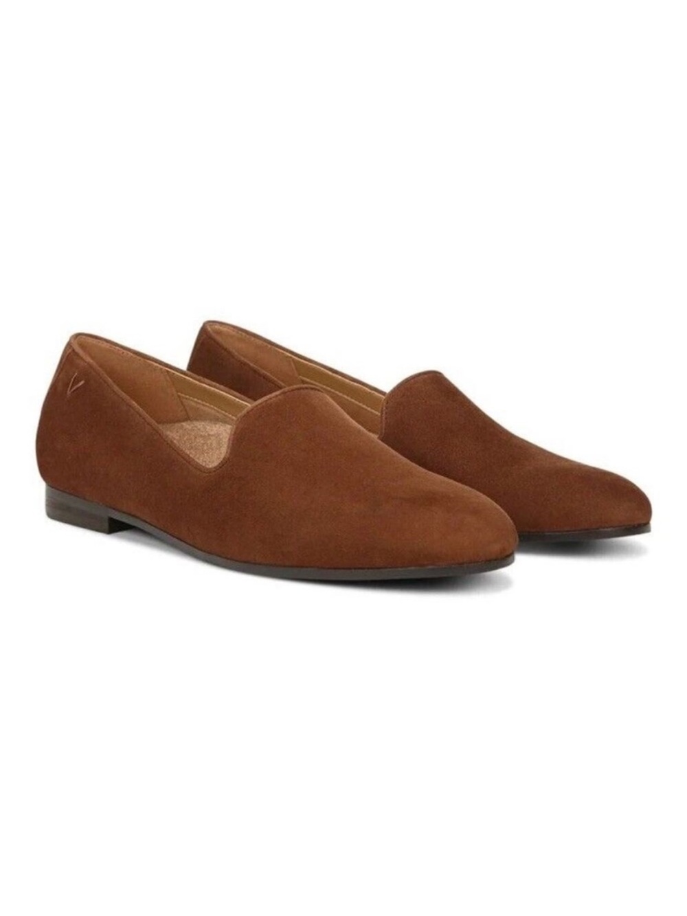 Vionic Willa II Brown Suede Leather Slip On Loafers Shoes Women’s Size 8 Wide